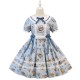 Blueberry Rabbit Country Lolita Dress OP by Alice Girl (AGL67B)